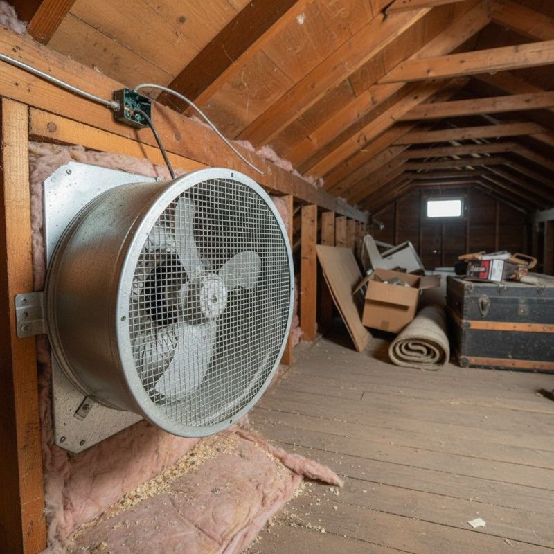 Garage Fan Installation detail