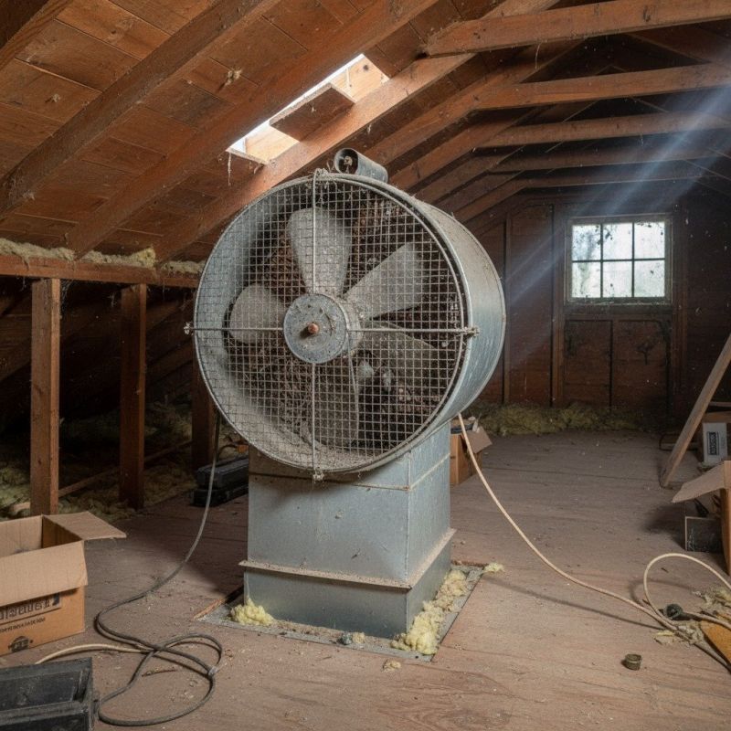 Garage Fan Installation detail