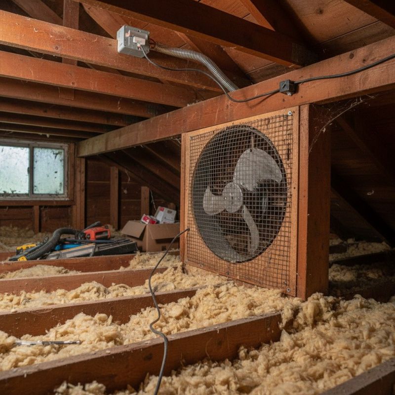 Garage Fan Installation detail